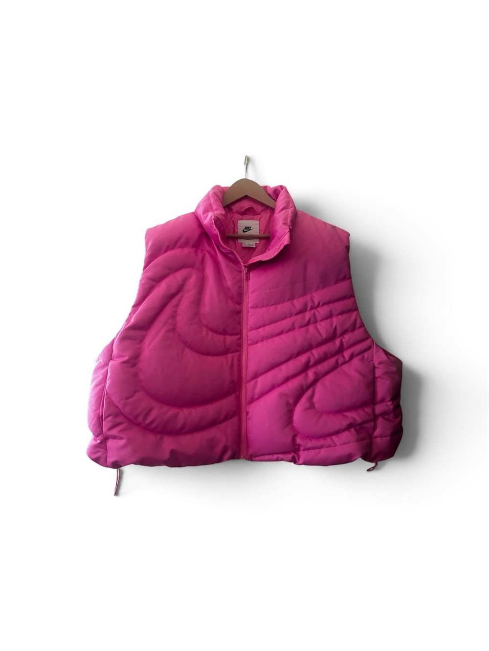 Nike Hot Pink Sculpted Quilted Puffer Vest